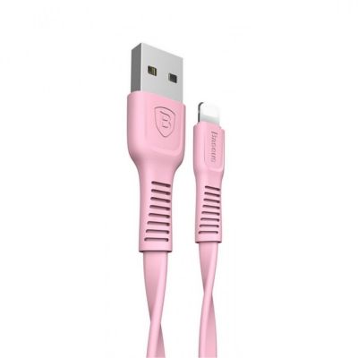 USB дата кабель Baseus tough series for iPhone 2A 1м (Розовый)