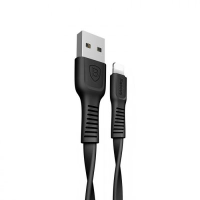 USB дата кабель Baseus tough series for iPhone 2A 1м (Черный)