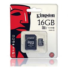 Карта памяти Kingston MicroSDHC 16GB Class 10 