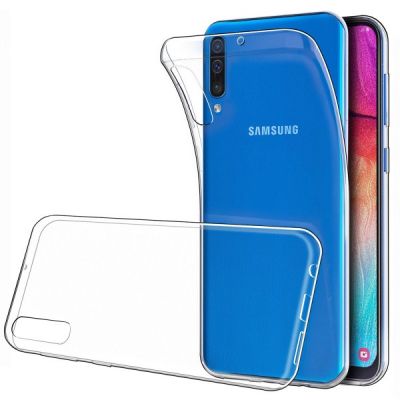 Чехол силиконовый прозрачный для Samsung Galaxy A50