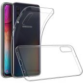 Чехол силиконовый прозрачный для Samsung Galaxy A70