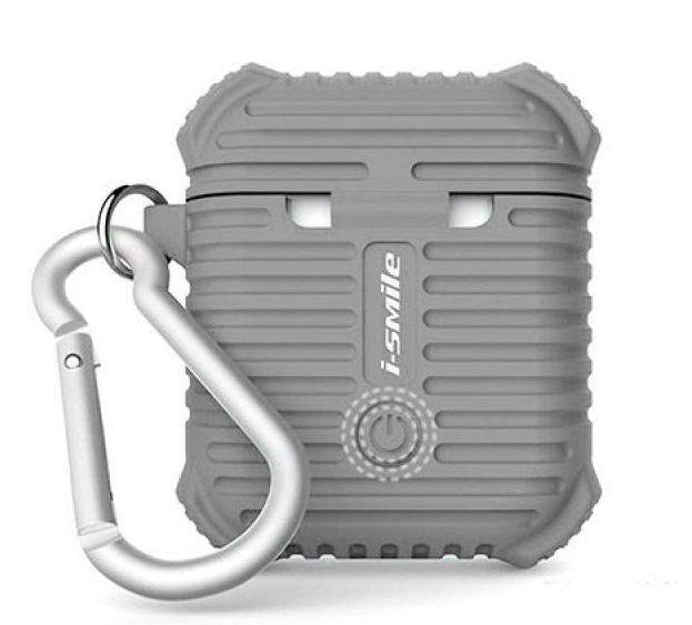Силиконовый чехол для AirPods I-Smile Silicone Protective Case (Gray)