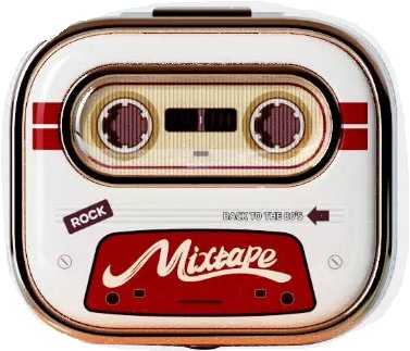 Беспроводные наушники Rock Retro Style TWS Earphone Retro Mix Tape
