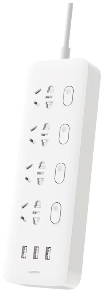 Сетевой переходник Xiaomi Power Strip (4 розетки 3 USB) White