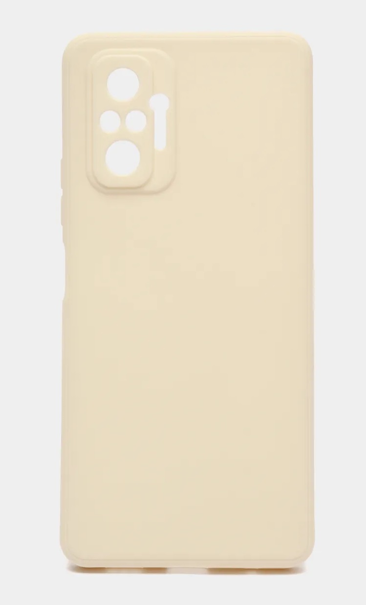 Накладка силиконовая soft touch ультратонкая для Xiaomi Redmi Note 10 pro 4G пудровая