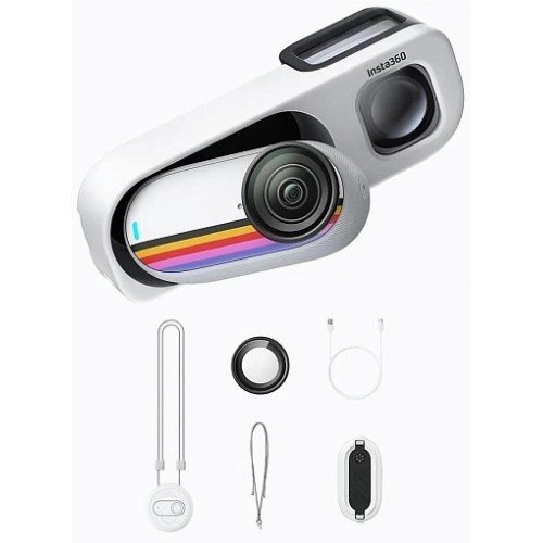 Экшн-камера Insta360 GO 3S Retro Bundle Special Edition, 64 Gb, White