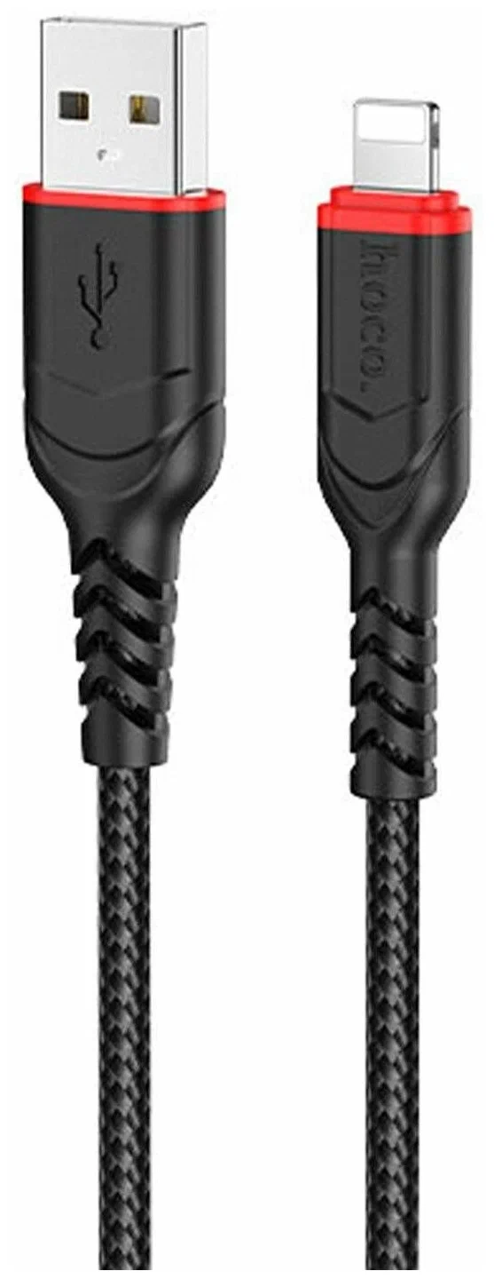 Кабель USB-lighting Hoco X59 2.4A (Black)