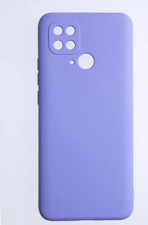 Накладка Silicone Cover (без логотипа, с защитой камеры) для Xiaomi redmi 10C сиреневая