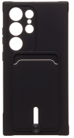 Чехол-накладка - SC304 с картхолдером для "Samsung Galaxy S24 Ultra" (black) (228145)